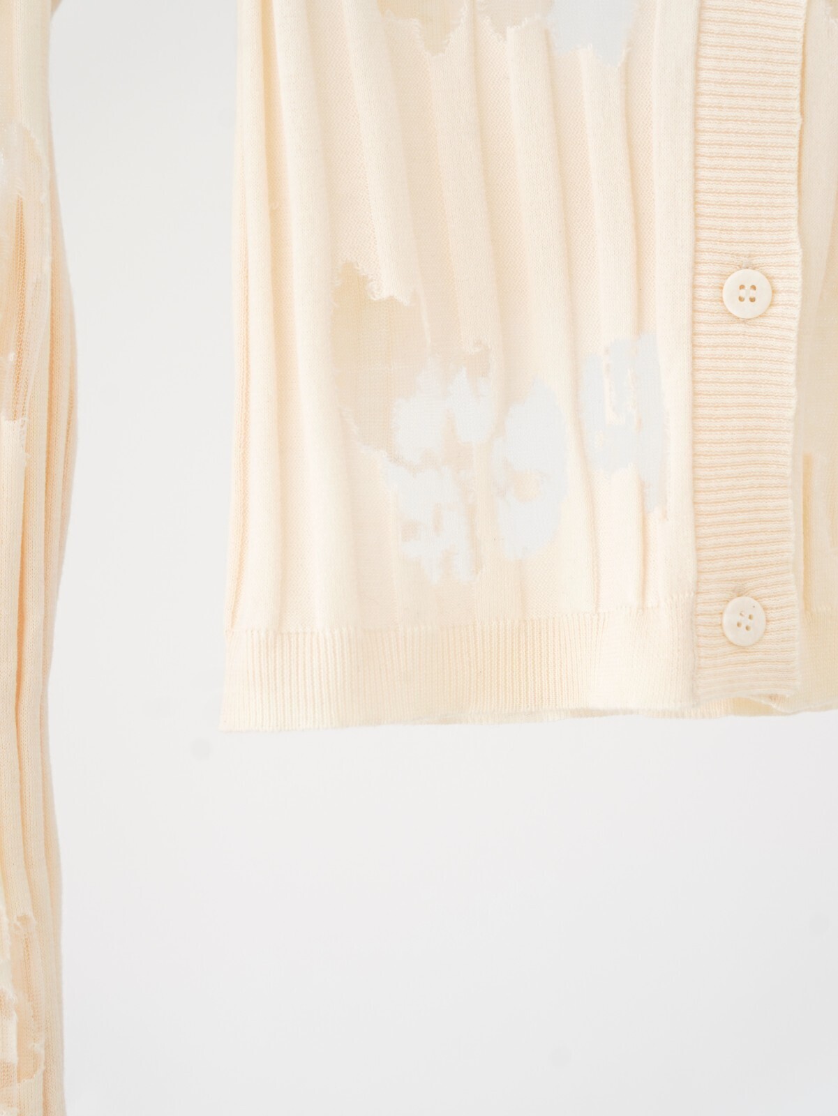 オープン セサミ クラブ レディース シアーリップドガーディガン 画像16