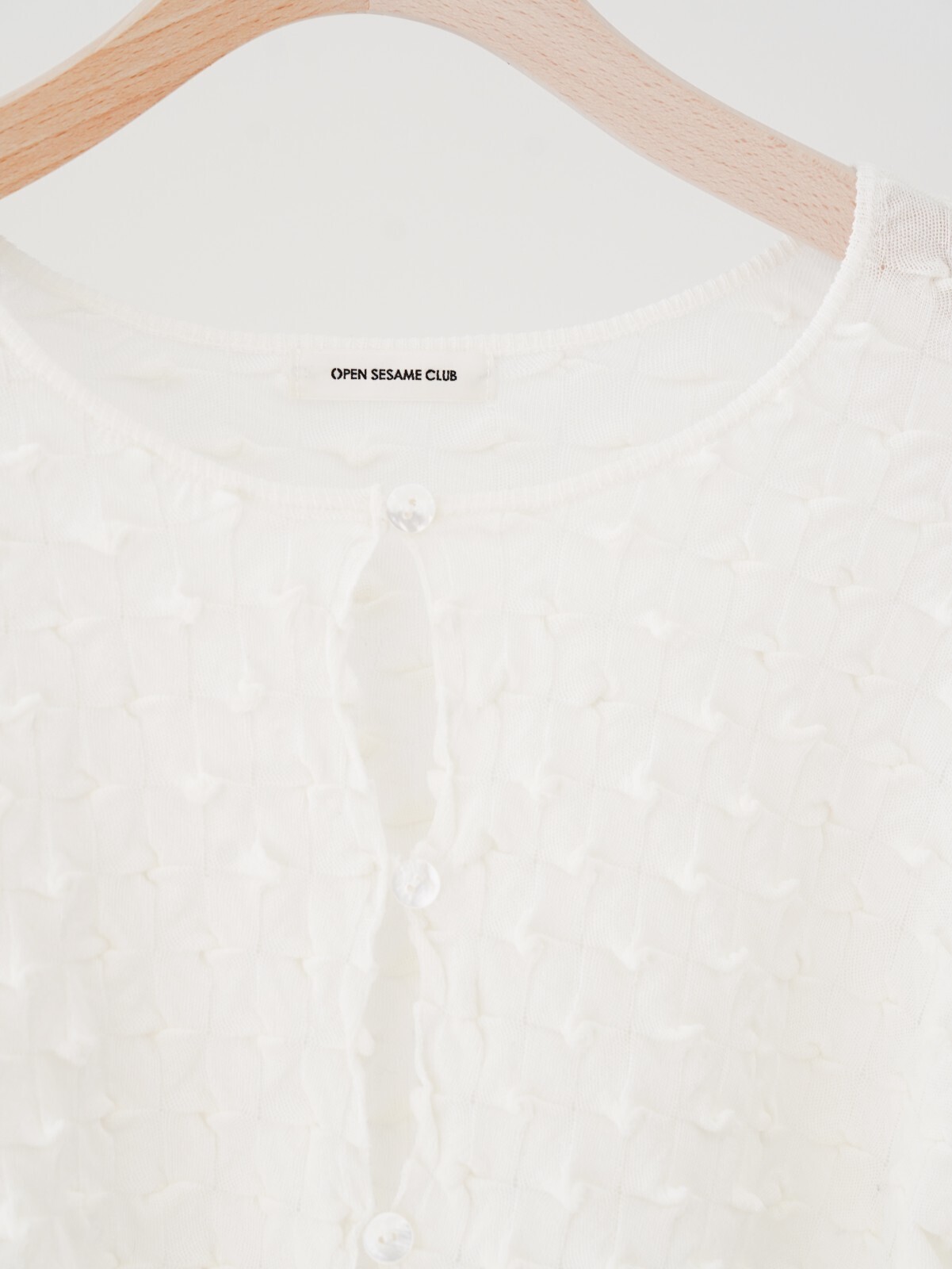 OPEN SESAME CLUB 女裝 ice cotton short cardigan (25SS) 圖片11