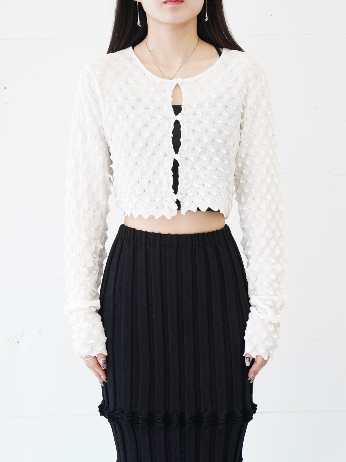 OPEN SESAME CLUB 女裝 ice cotton short cardigan (25SS) 圖片14