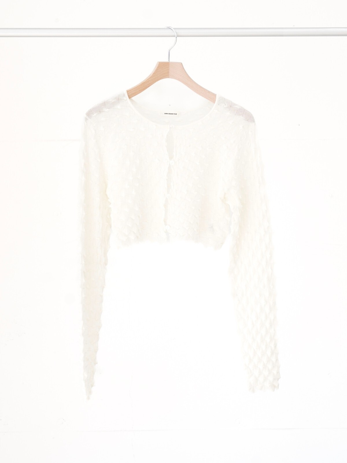 OPEN SESAME CLUB WOMENS ice cotton short cardigan (25SS) IMAGE9