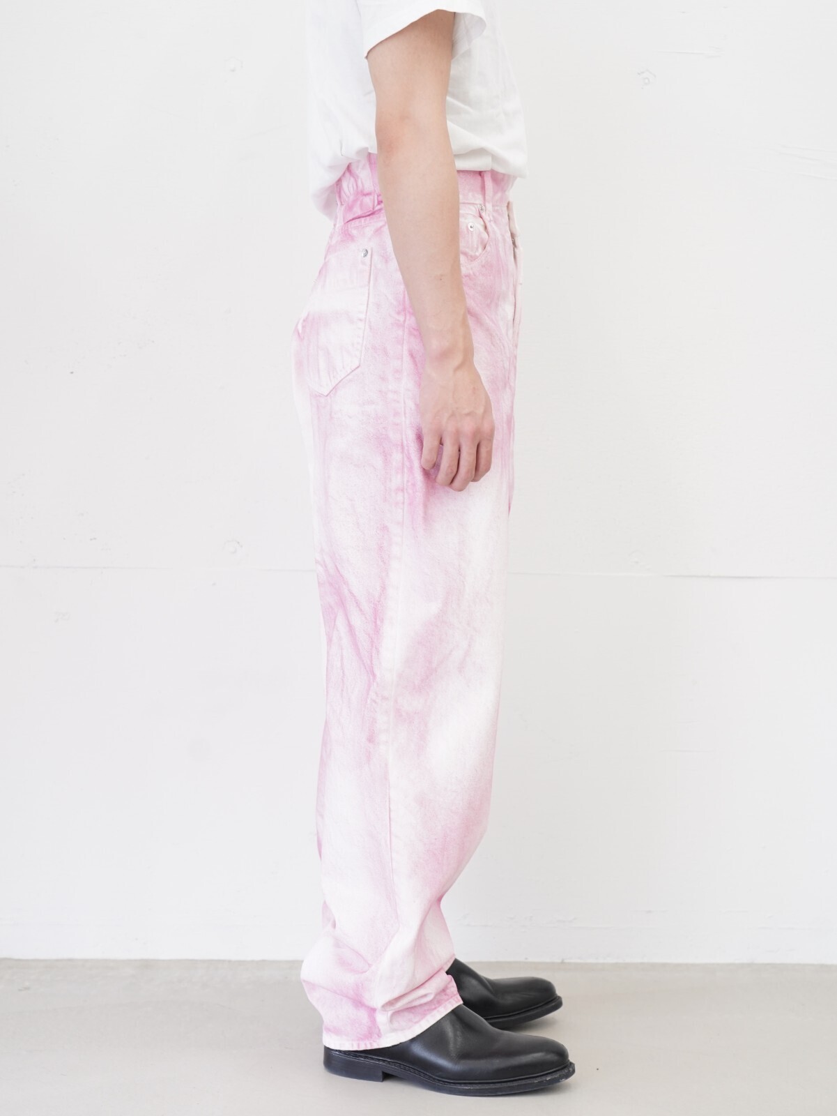 OPEN SESAME CLUB 女士 & 男士 spray dyeingasymmetry denim 图片2