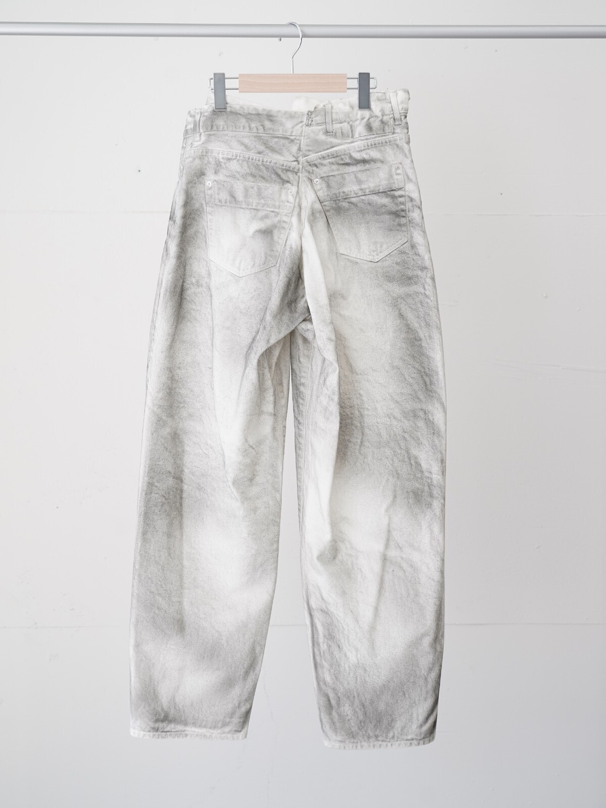 OPEN SESAME CLUB 女士 & 男士 spray dyeingasymmetry denim 图片19