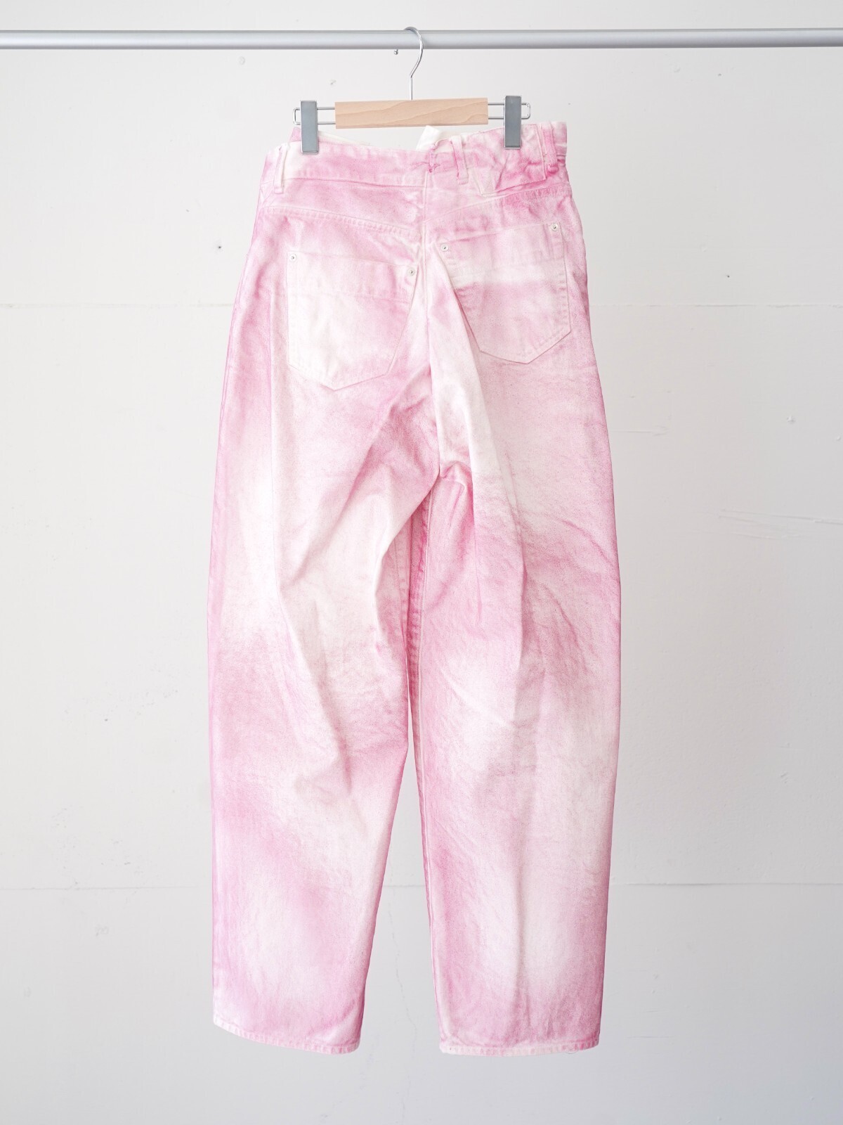 OPEN SESAME CLUB 女士 & 男士 spray dyeingasymmetry denim 图片6