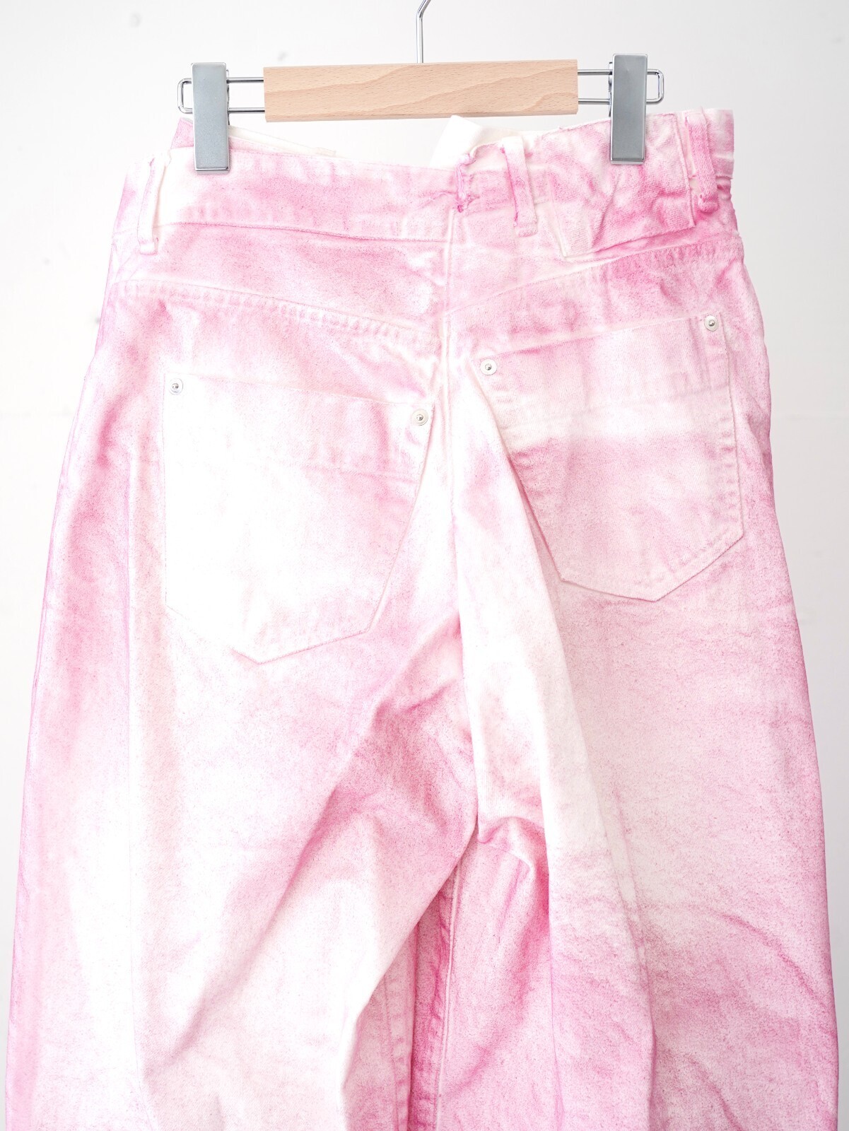 OPEN SESAME CLUB 女士 & 男士 spray dyeingasymmetry denim 图片8