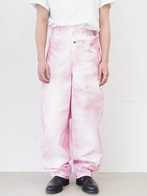 spray dyeingasymmetry denim｜OPEN SESAME CLUB WOMENS & MENS