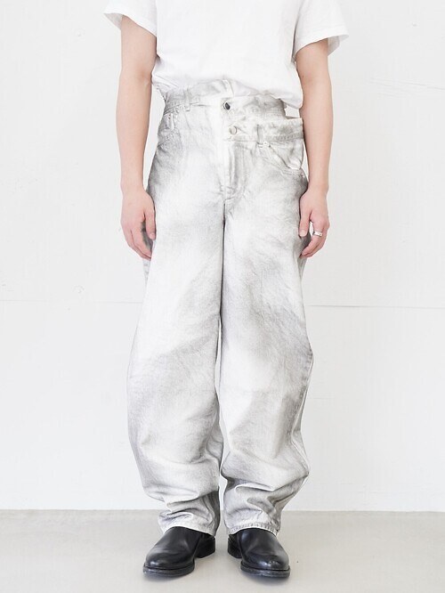 spray dyeingasymmetry denim｜OPEN SESAME CLUB WOMENS & MENS