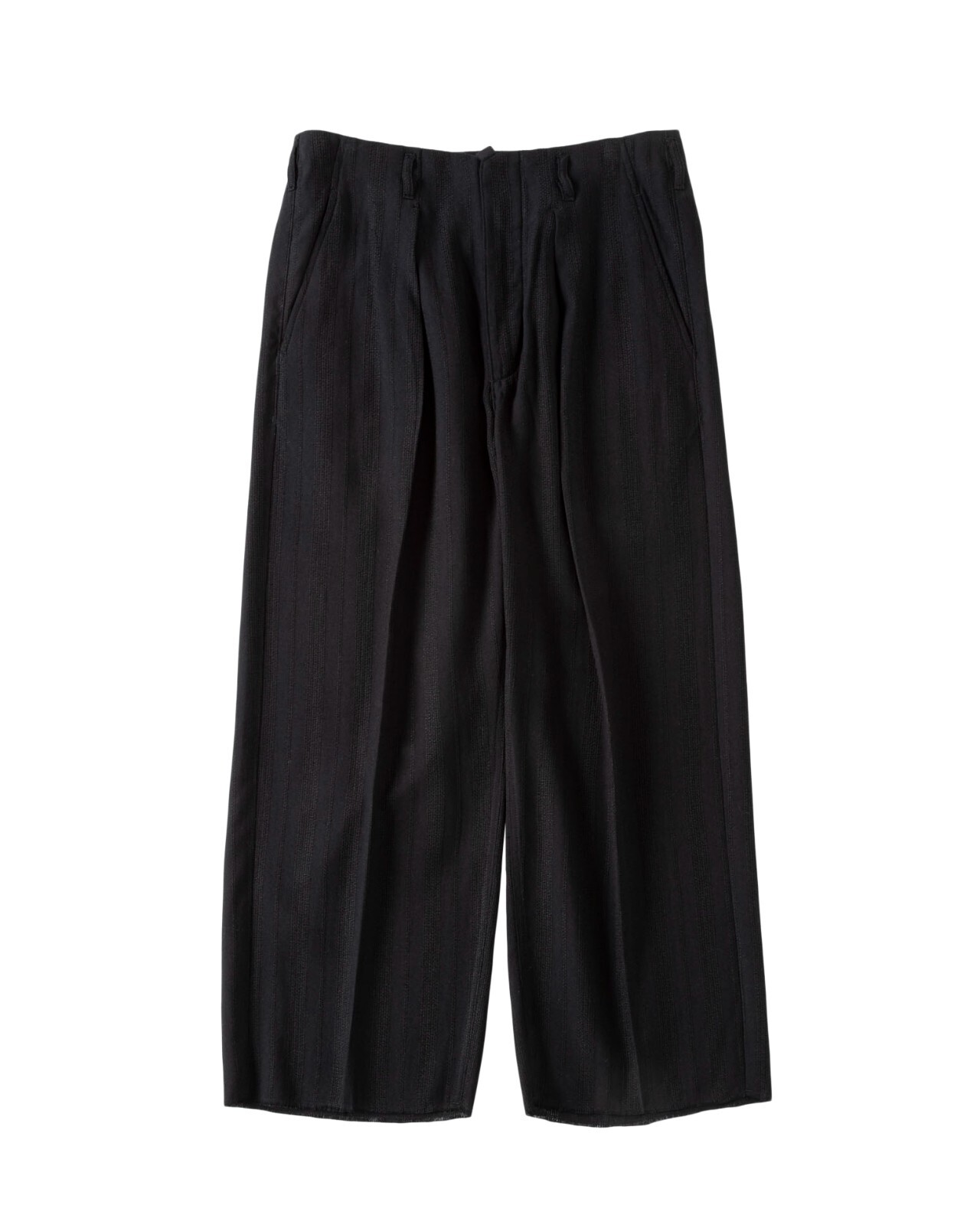 saby 男士 JACQUARD LINEN STRIPE TUCK-BAGGY - Bishu Japan - 圖片15