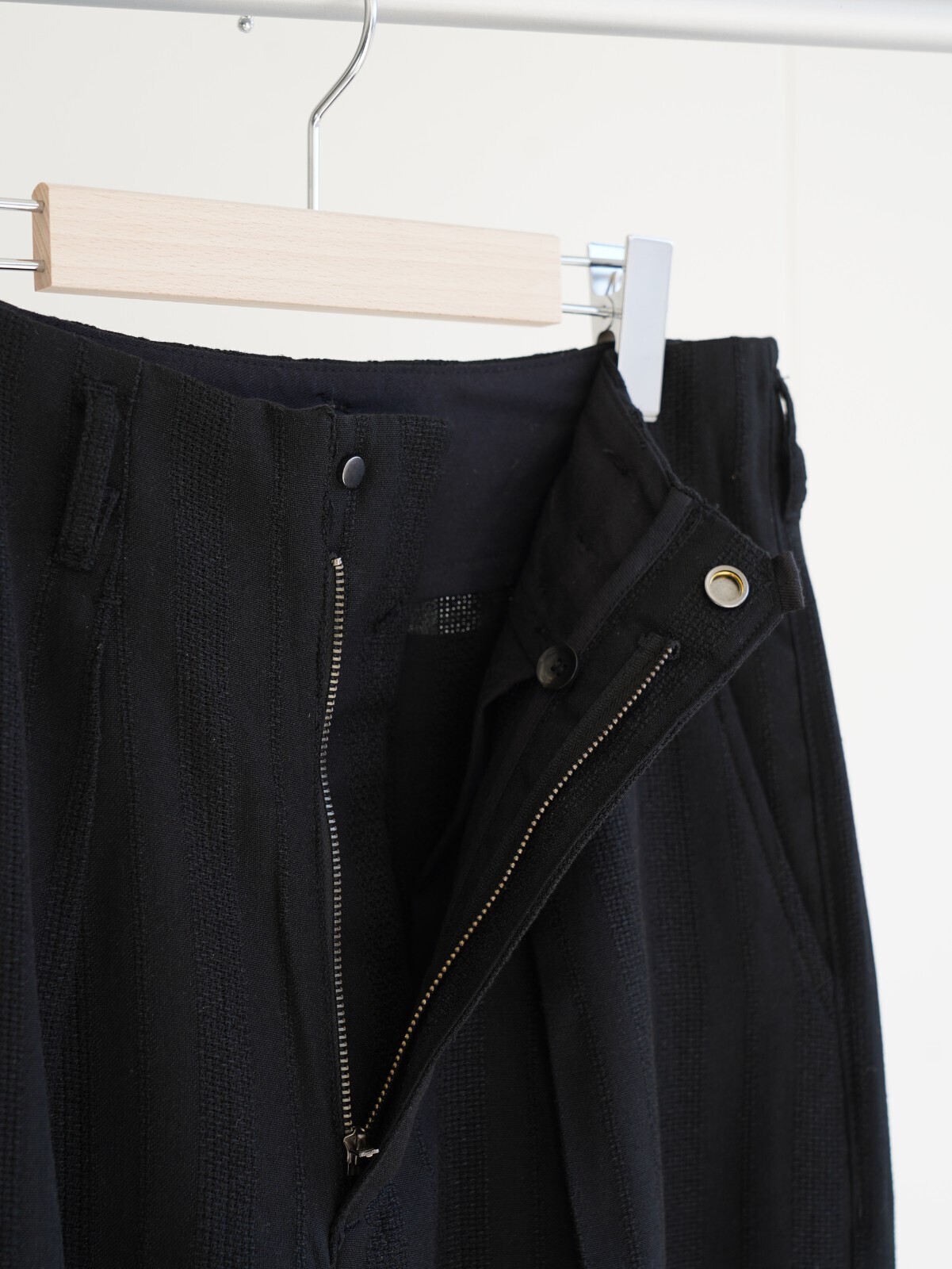 saby 男士 JACQUARD LINEN STRIPE TUCK-BAGGY - Bishu Japan - 圖片19