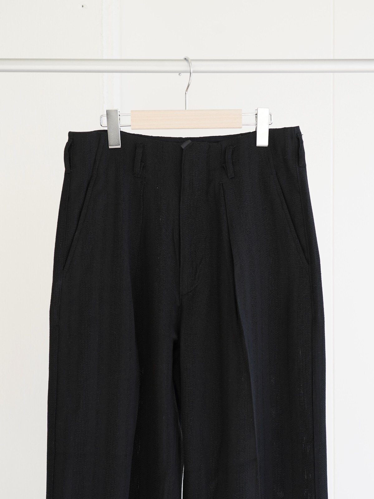 saby 男士 JACQUARD LINEN STRIPE TUCK-BAGGY - Bishu Japan - 圖片17