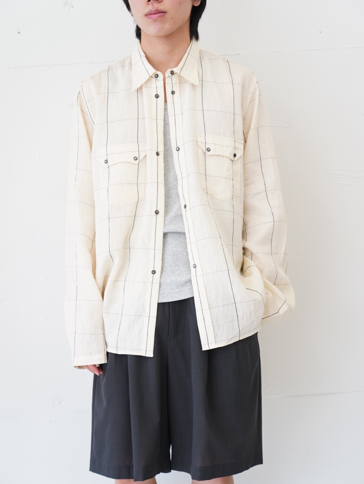 saby 男士 WESTERN SHIRTS - Type Flax Rayon - 圖片15