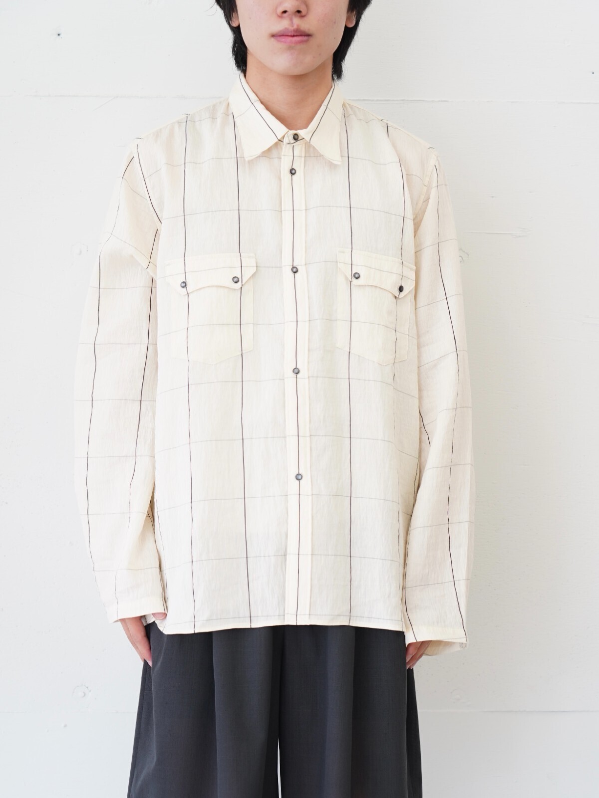saby 男士 WESTERN SHIRTS - Type Flax Rayon - 圖片12