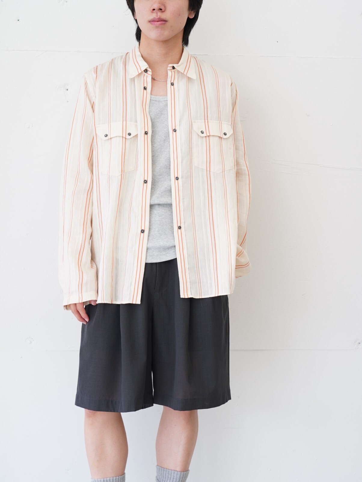saby 男士 WESTERN SHIRTS - Type Flax Rayon - 圖片4