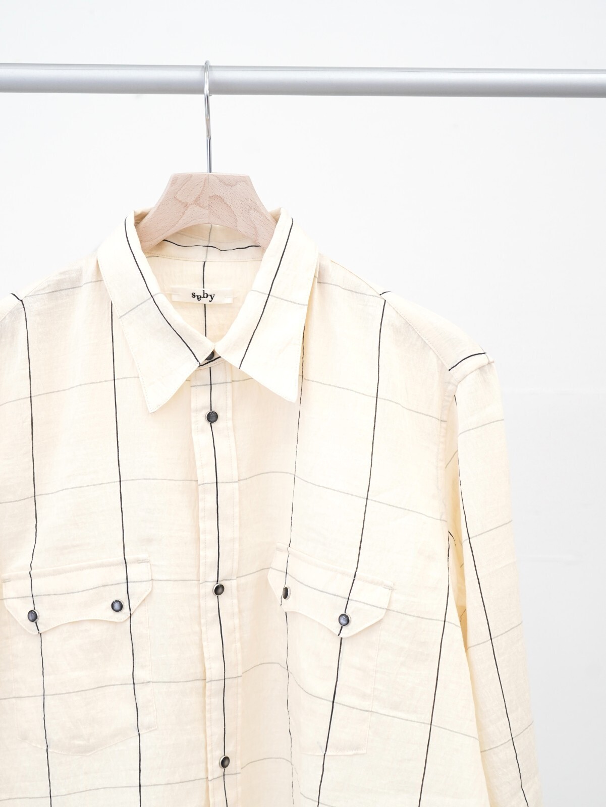 saby 男士 WESTERN SHIRTS - Type Flax Rayon - 圖片19
