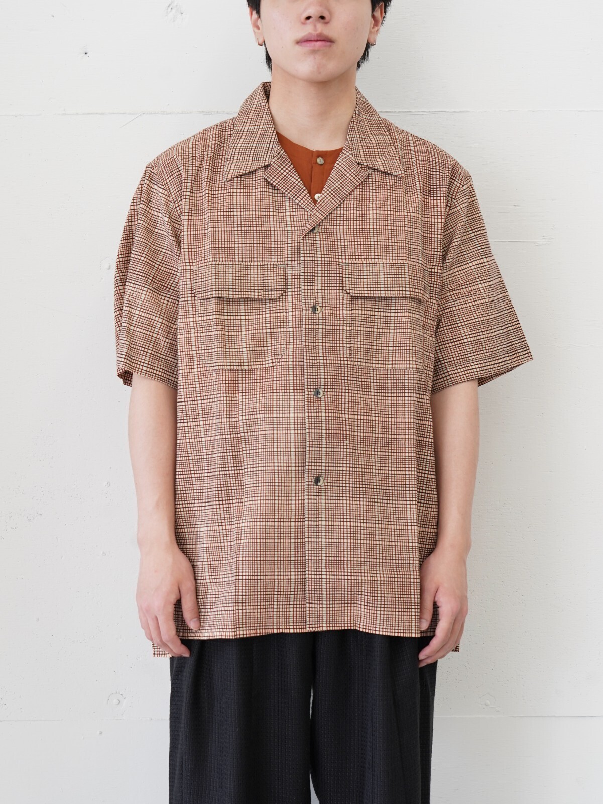 saby MENS OPEN COLLAR SHIRT - India Batik Fab - IMAGE1