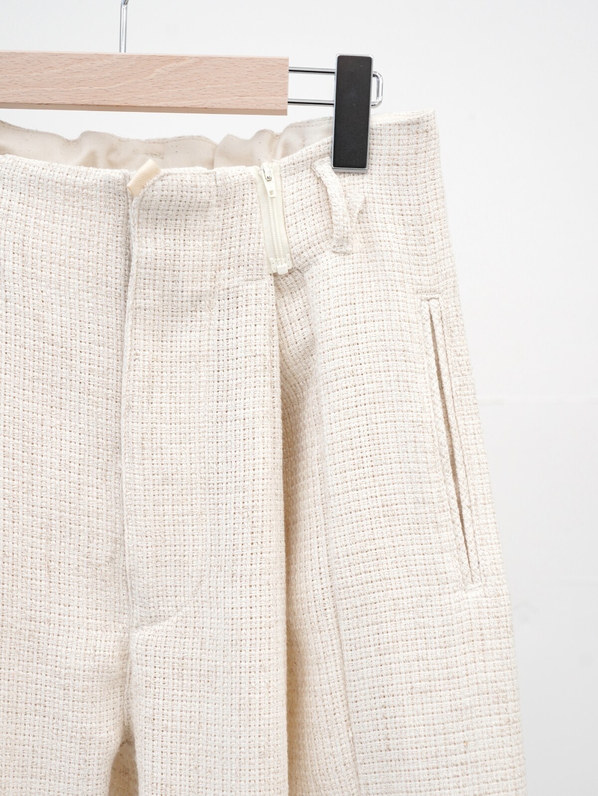 saby 男士 RAP PANTS TYPE TUCK BAGGY - Rayon Linen Mesh Fab - 圖片10