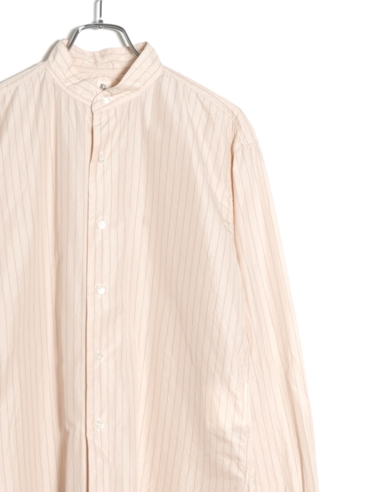 KAPTAIN SUNSHINE 男士 Stand Collar Shirt L/S (Stripe) (21AW) 圖片2