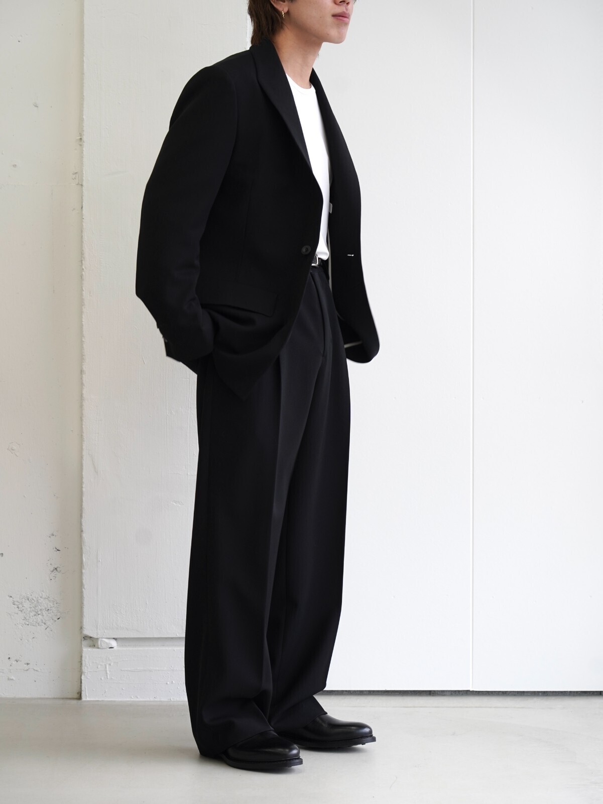 IRENISA MENS TWO TUCKS WIDE TROUSERS IMAGE16