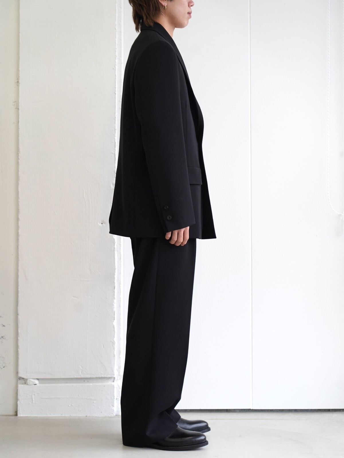 IRENISA MENS TWO TUCKS WIDE TROUSERS IMAGE18