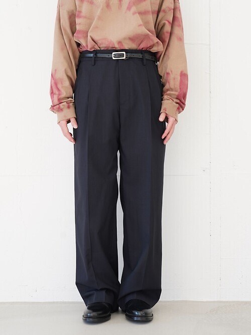 TWO TUCKS WIDE TROUSERS｜IRENISA 男士