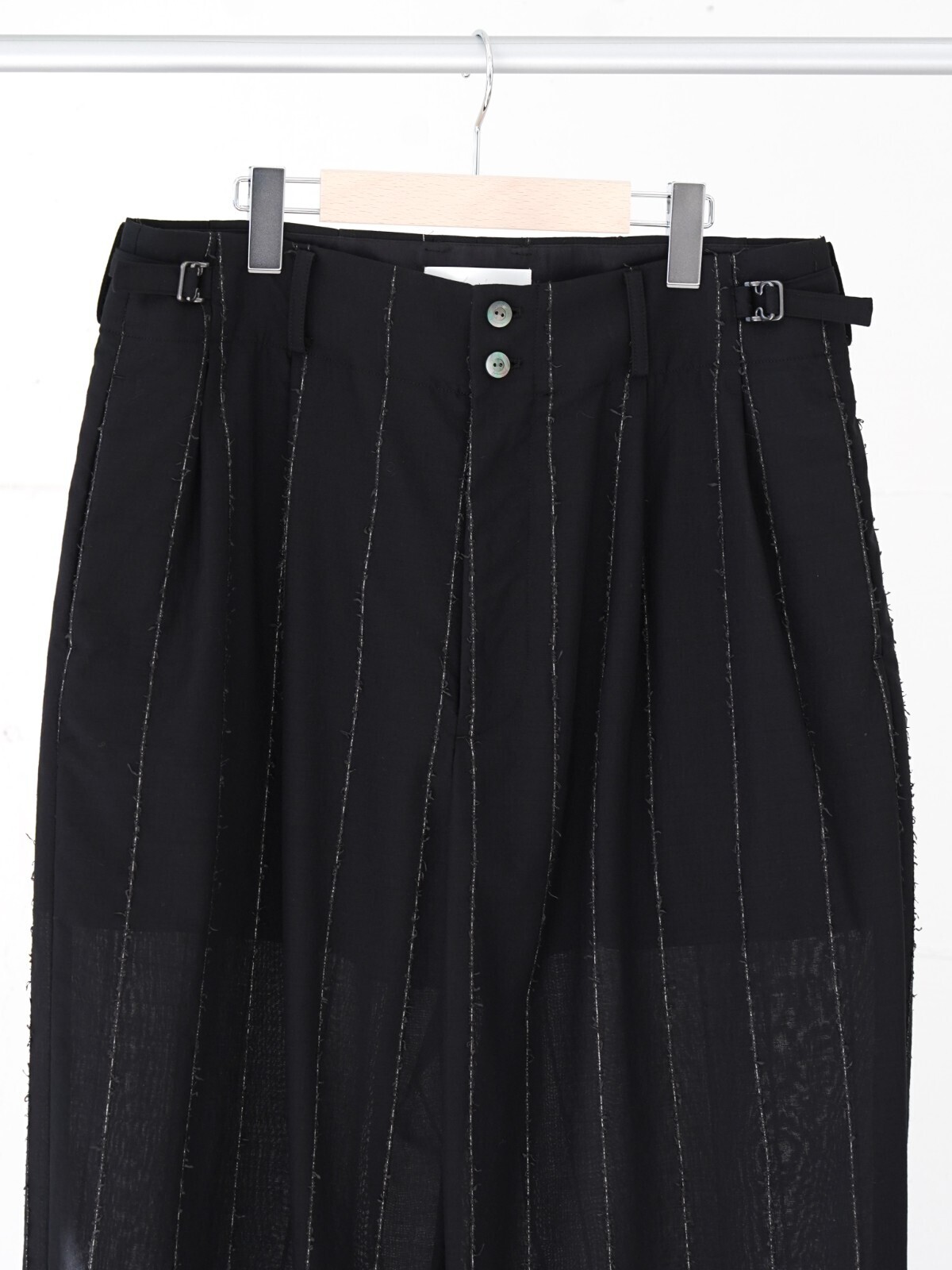 イレニサ IRENISA Two Tucks Wide Trousers （Charcoal） 通販