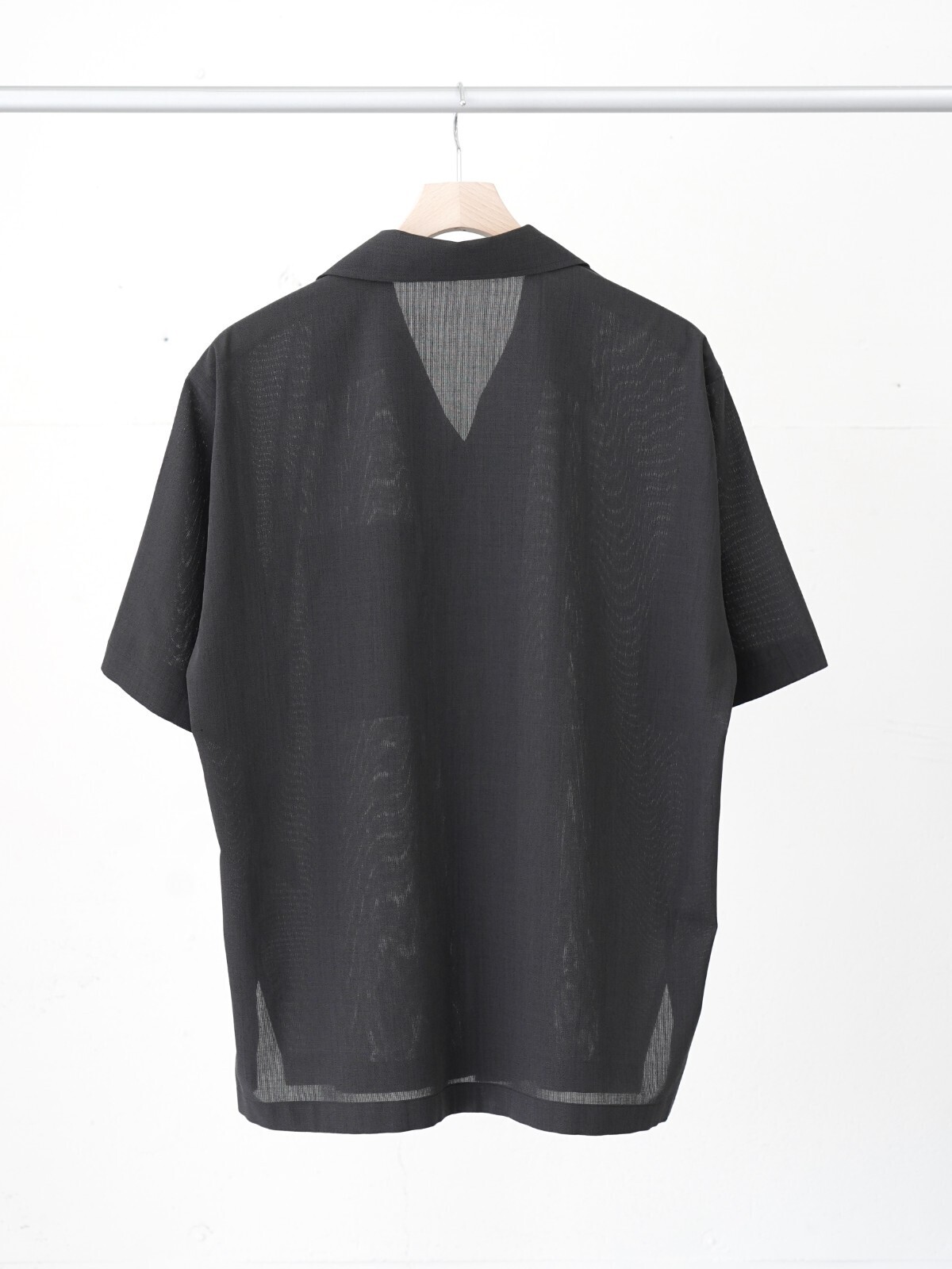 IRENISA 남성 OPEN COLLAR SHORT-SLEEVED SHIRT 이미지11