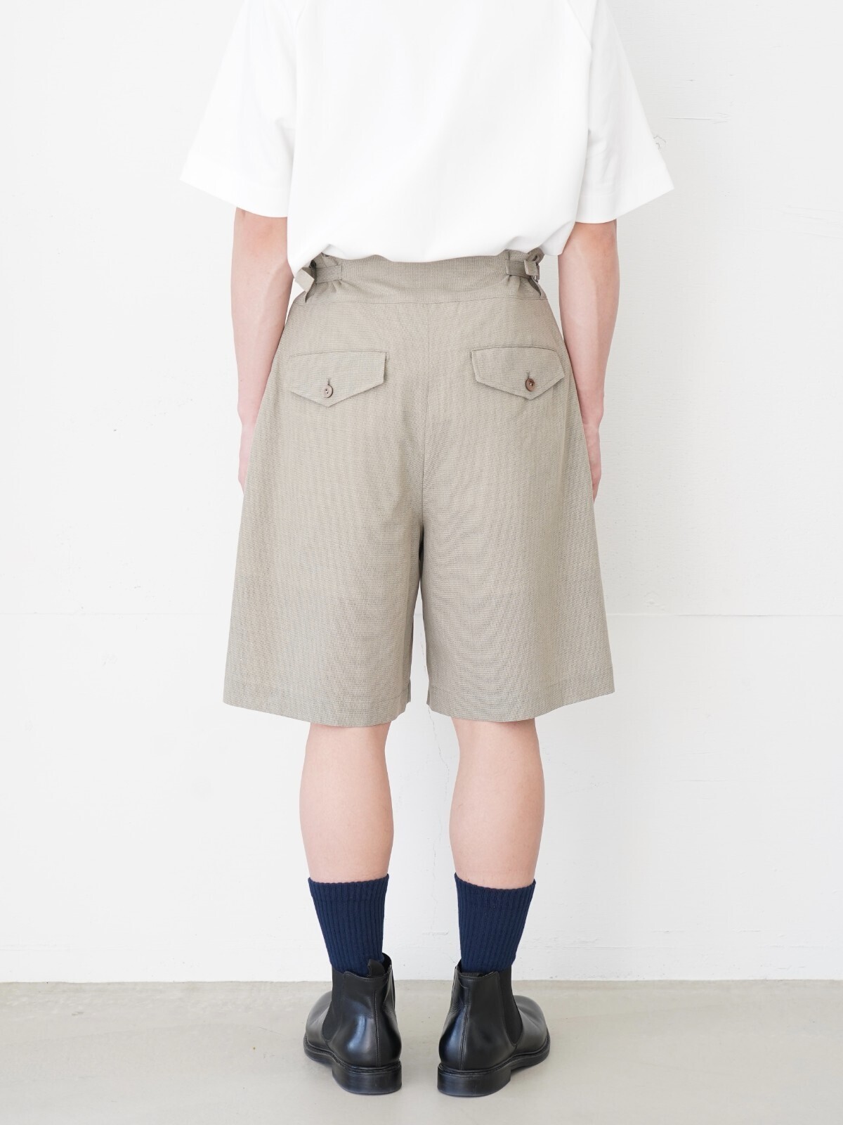 パンツ irenisa two tuck wide shorts TWO TUCK WIDE SHORTS(2 IVORY): IRENISA: MENS｜THE TOKYO