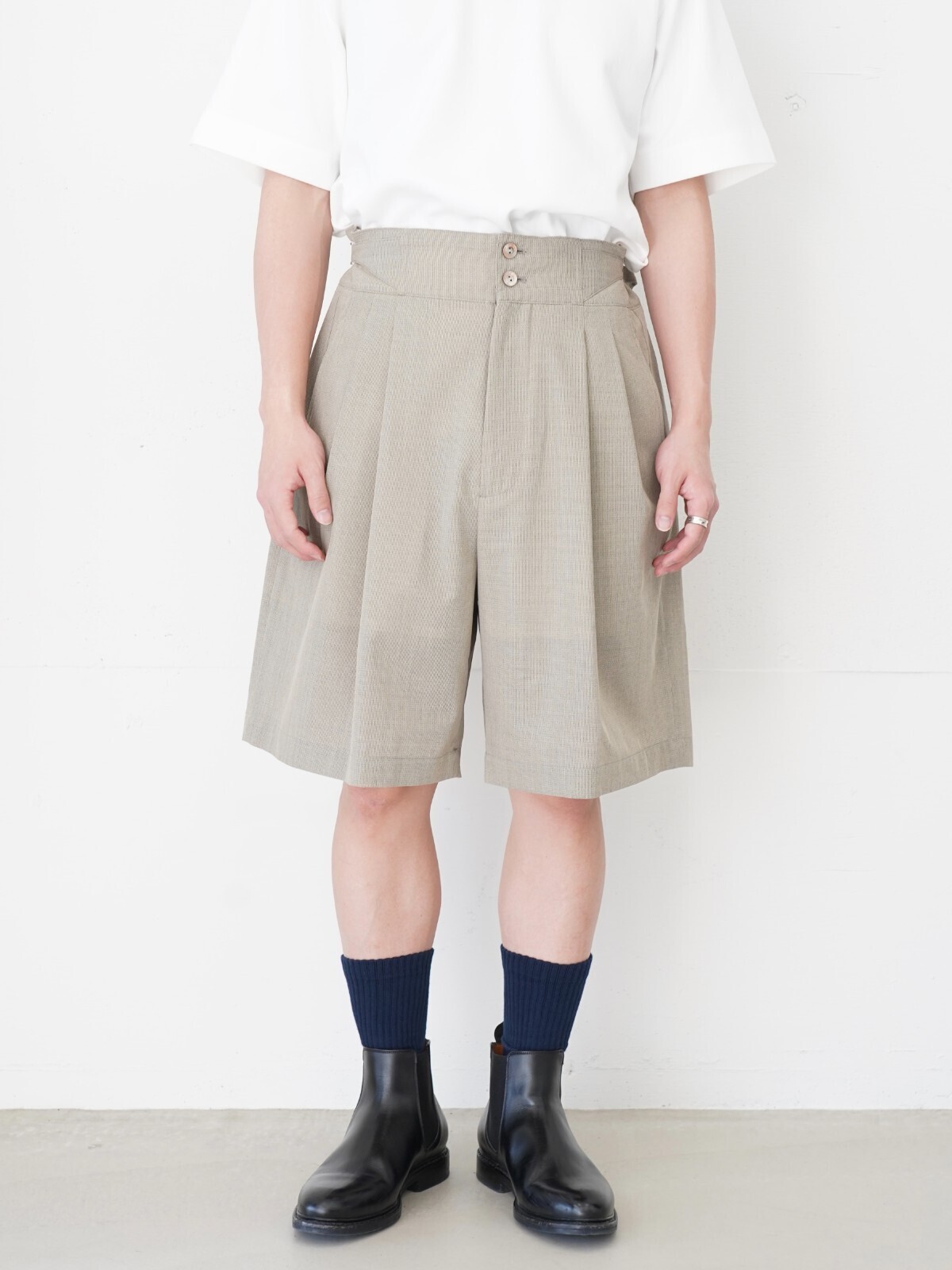 売れ筋新商品 ツータックワイドショーツ メンズ｜公式通販サイト イレニサ - パンツ