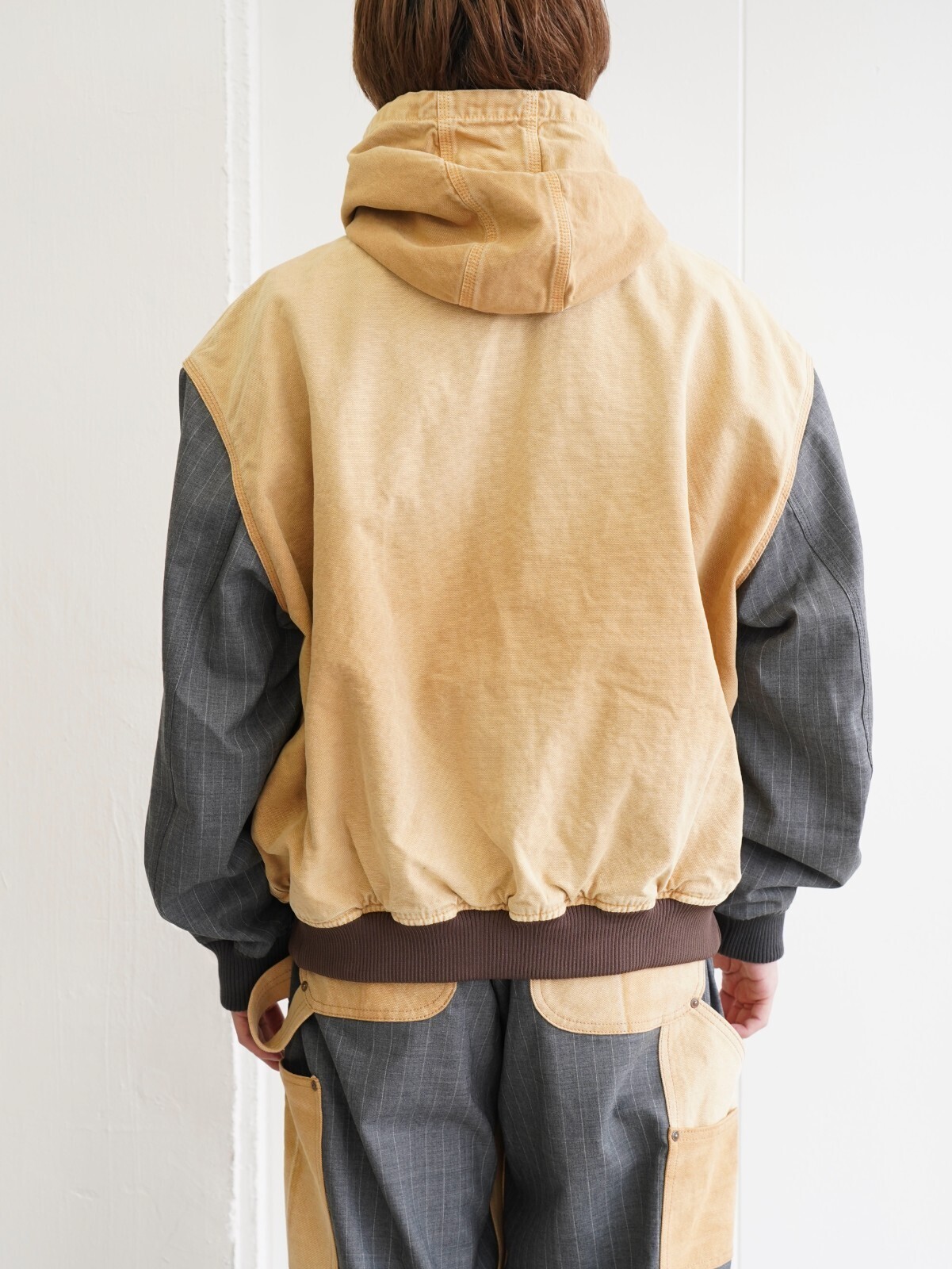 KHOKI MENS Vintage-effect work jacket IMAGE8