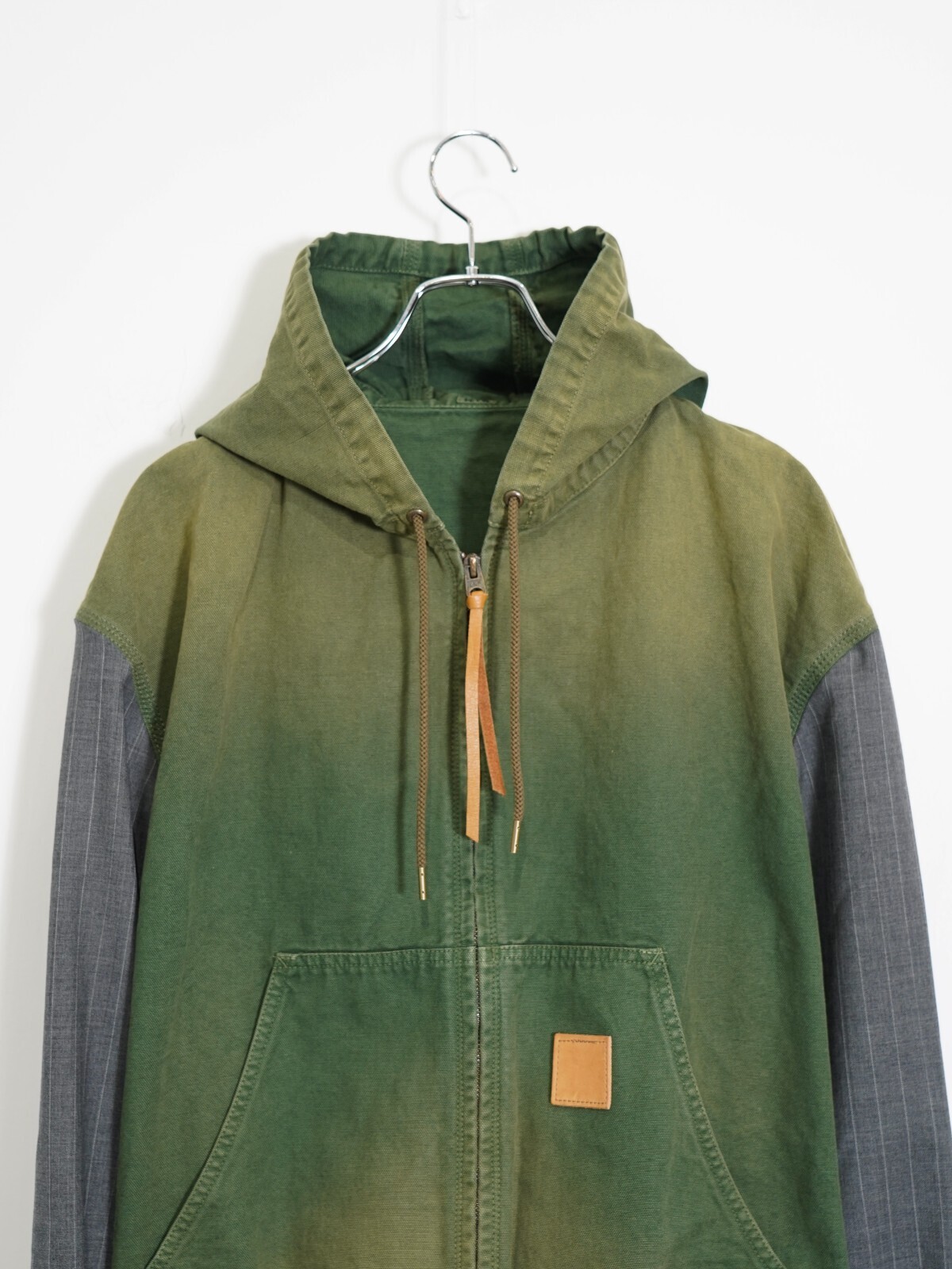 KHOKI MENS Vintage-effect work jacket IMAGE14