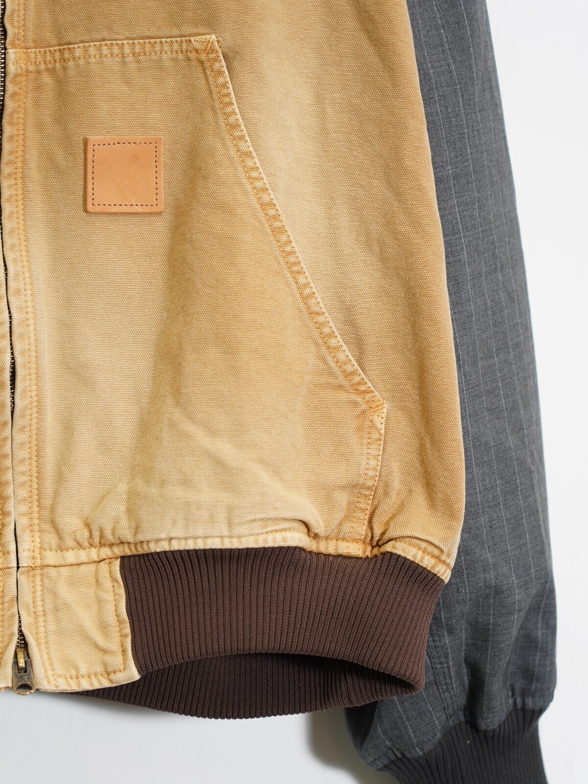 KHOKI MENS Vintage-effect work jacket IMAGE4