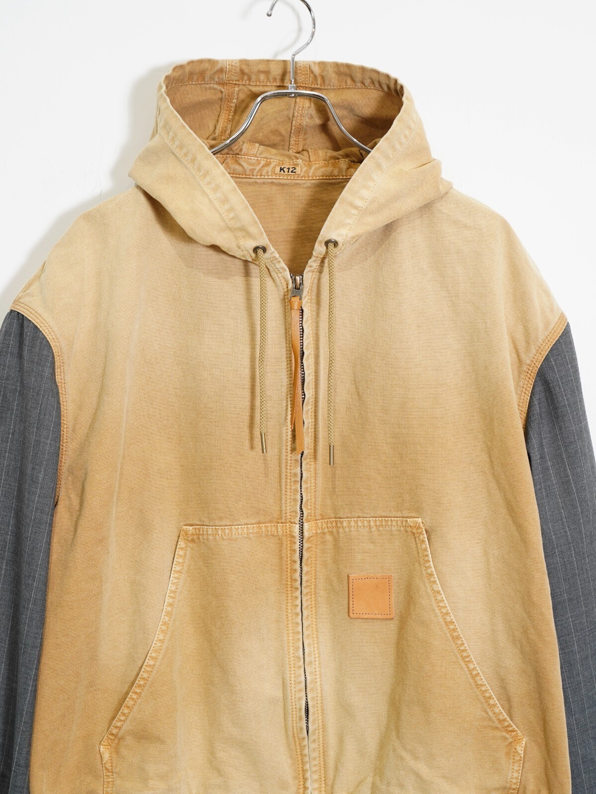 ジャケット・アウター 25SS Khoki Vintage-effect work jacket KHOKI/コッキ】Vintage-effect work jacket 25ss-jk-01の通販