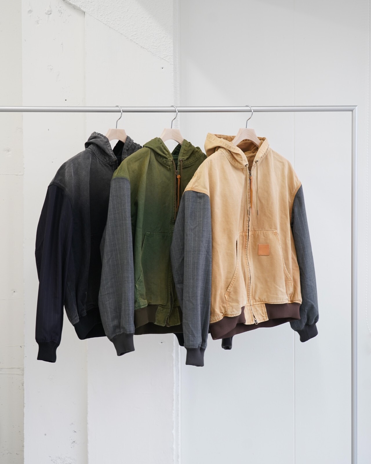 KHOKI MENS Vintage-effect work jacket IMAGE20