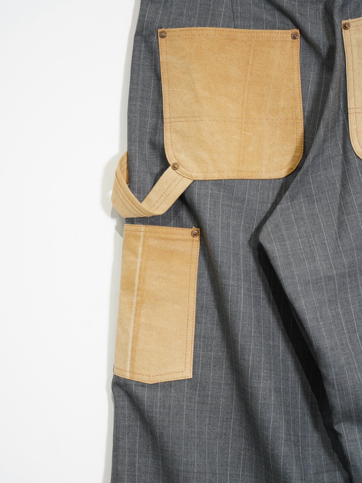 KHOKI 男士 Vintage-effect work pants 圖片12