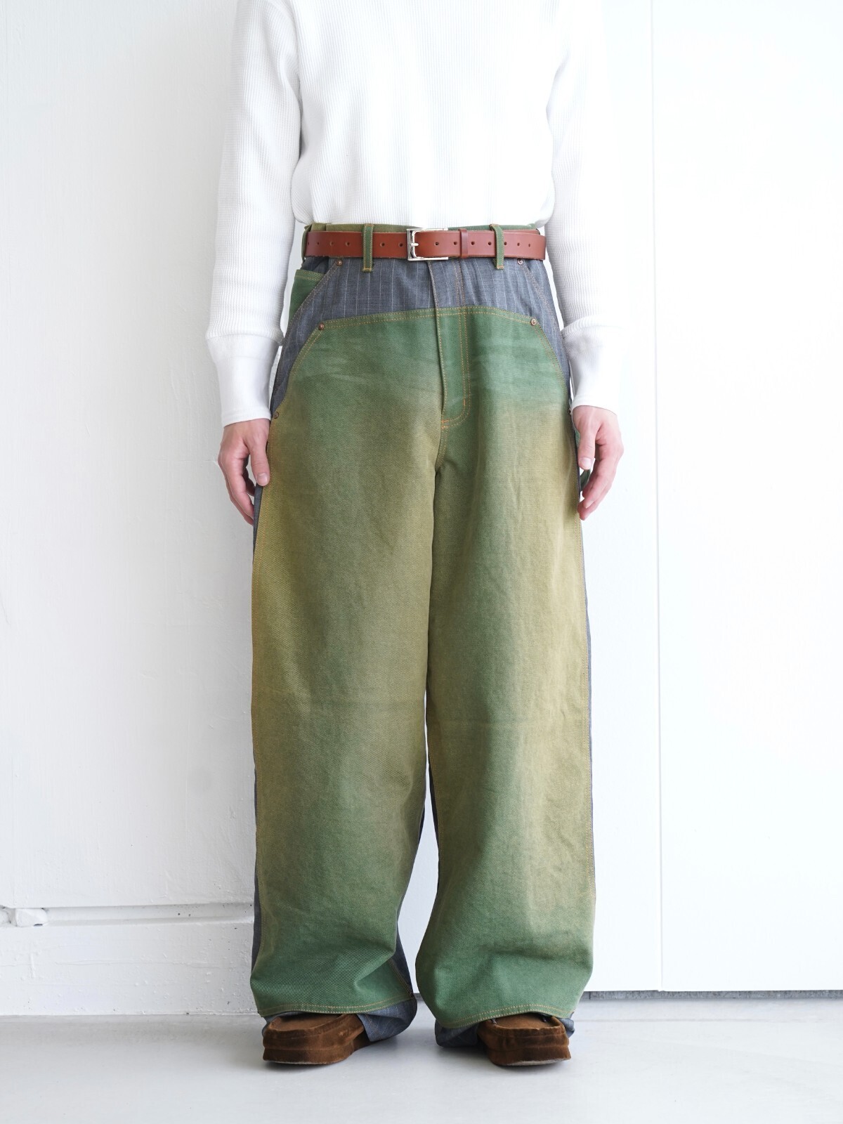 KHOKI 男士 Vintage-effect work pants 圖片30