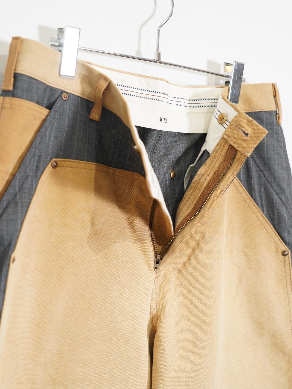 KHOKI 男士 Vintage-effect work pants 圖片13