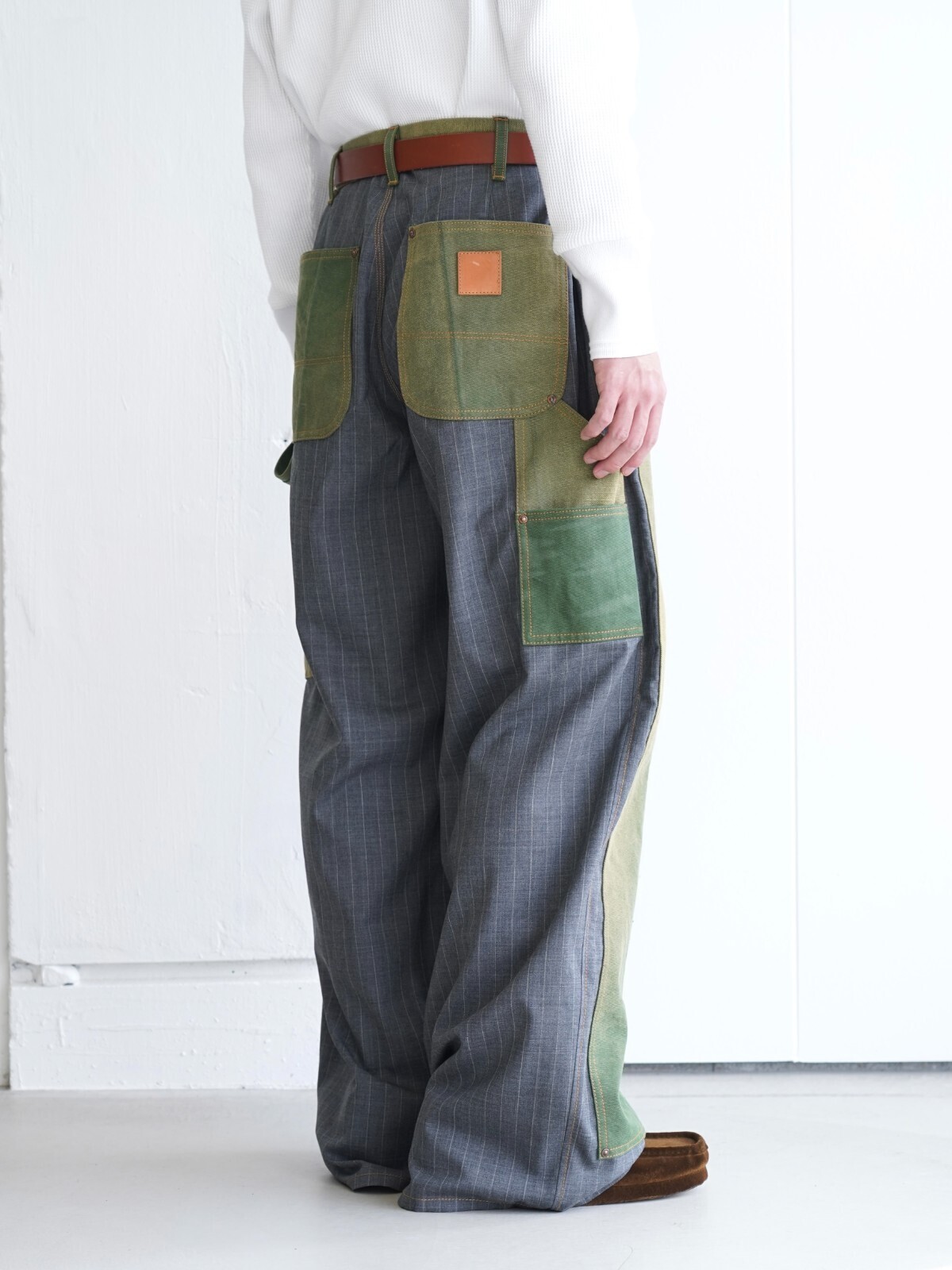 KHOKI 男士 Vintage-effect work pants 圖片33