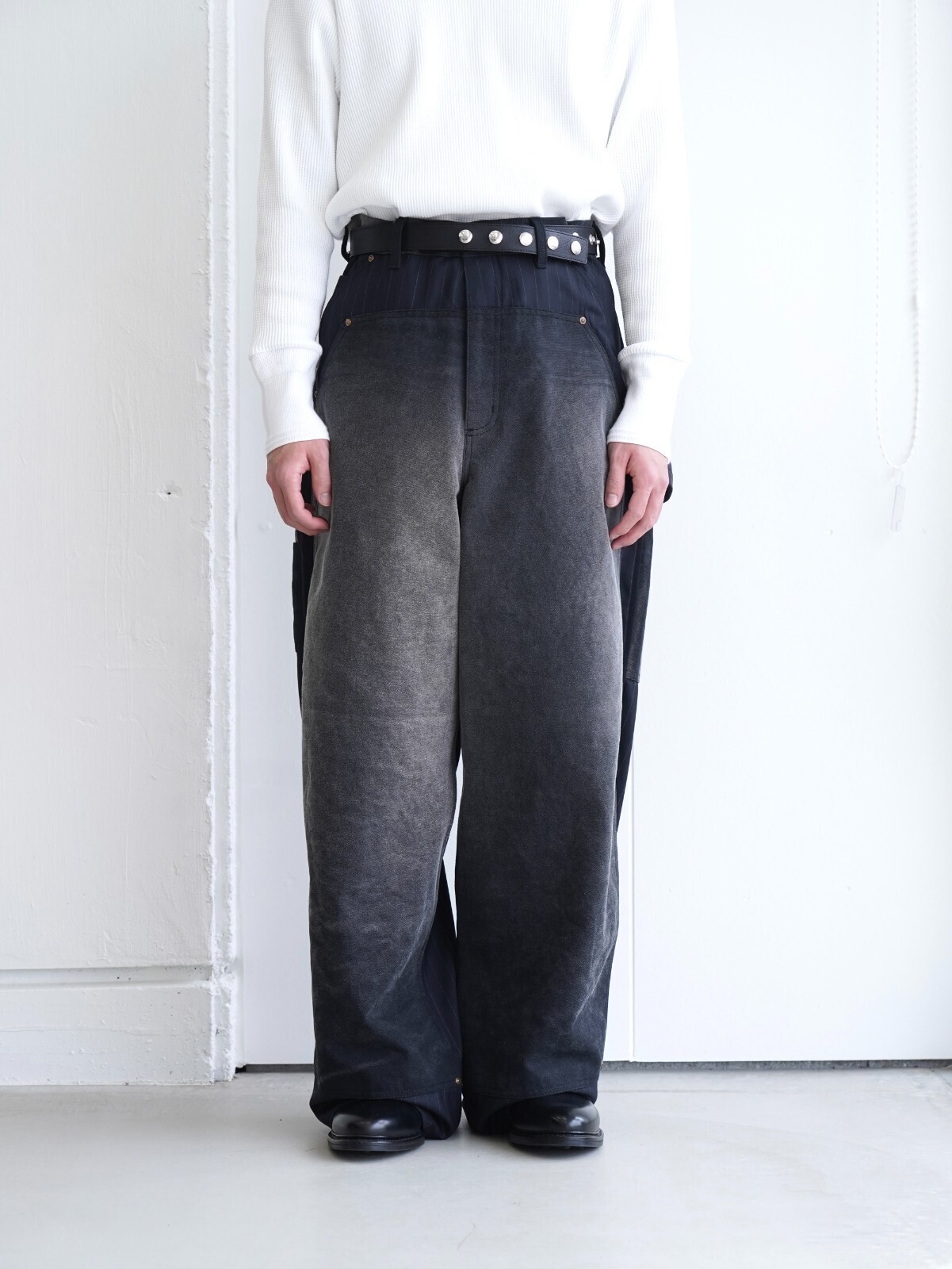KHOKI 男士 Vintage-effect work pants 图片14