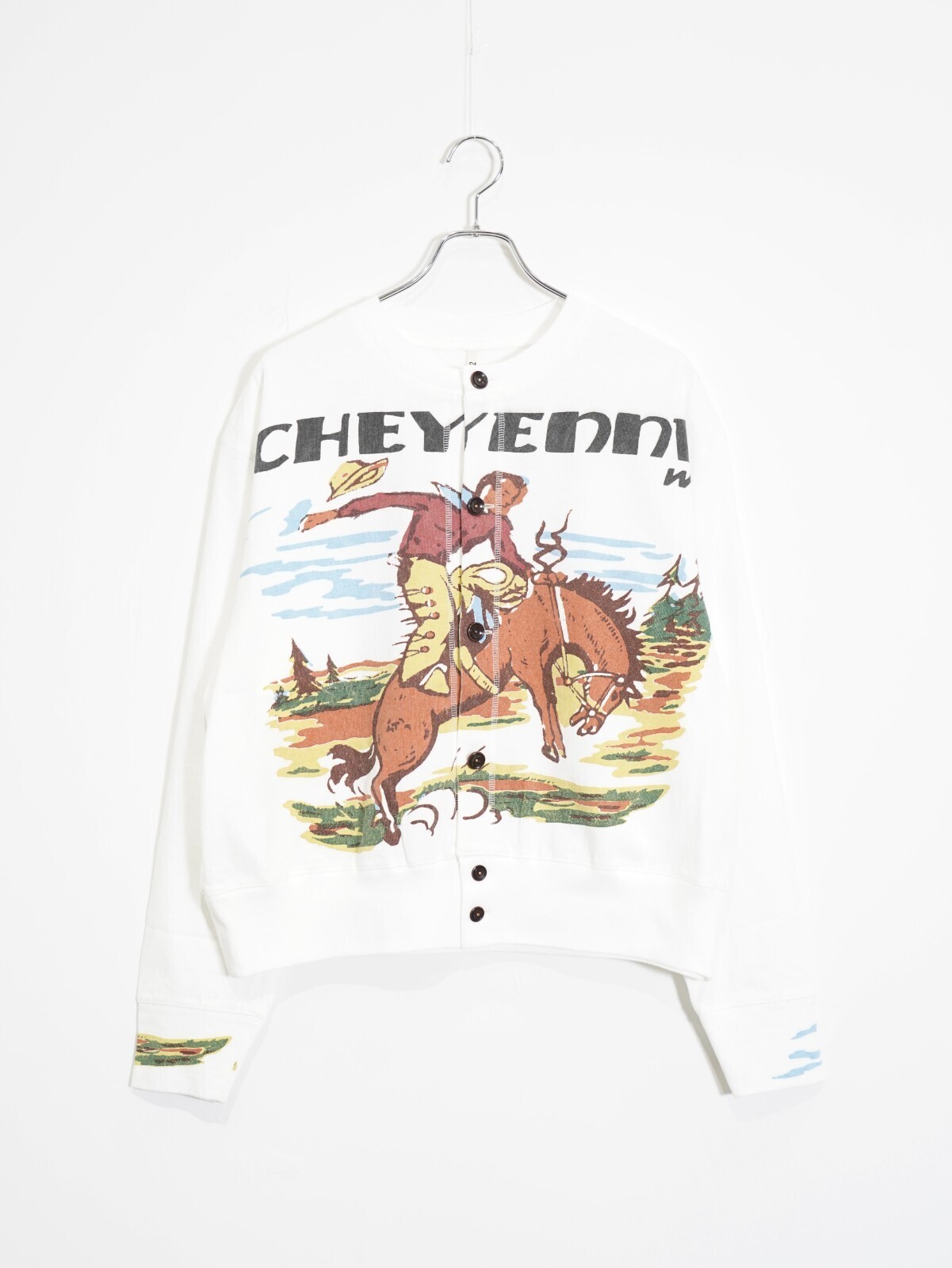 KHOKI MENS Cowboy-print cardigan IMAGE12