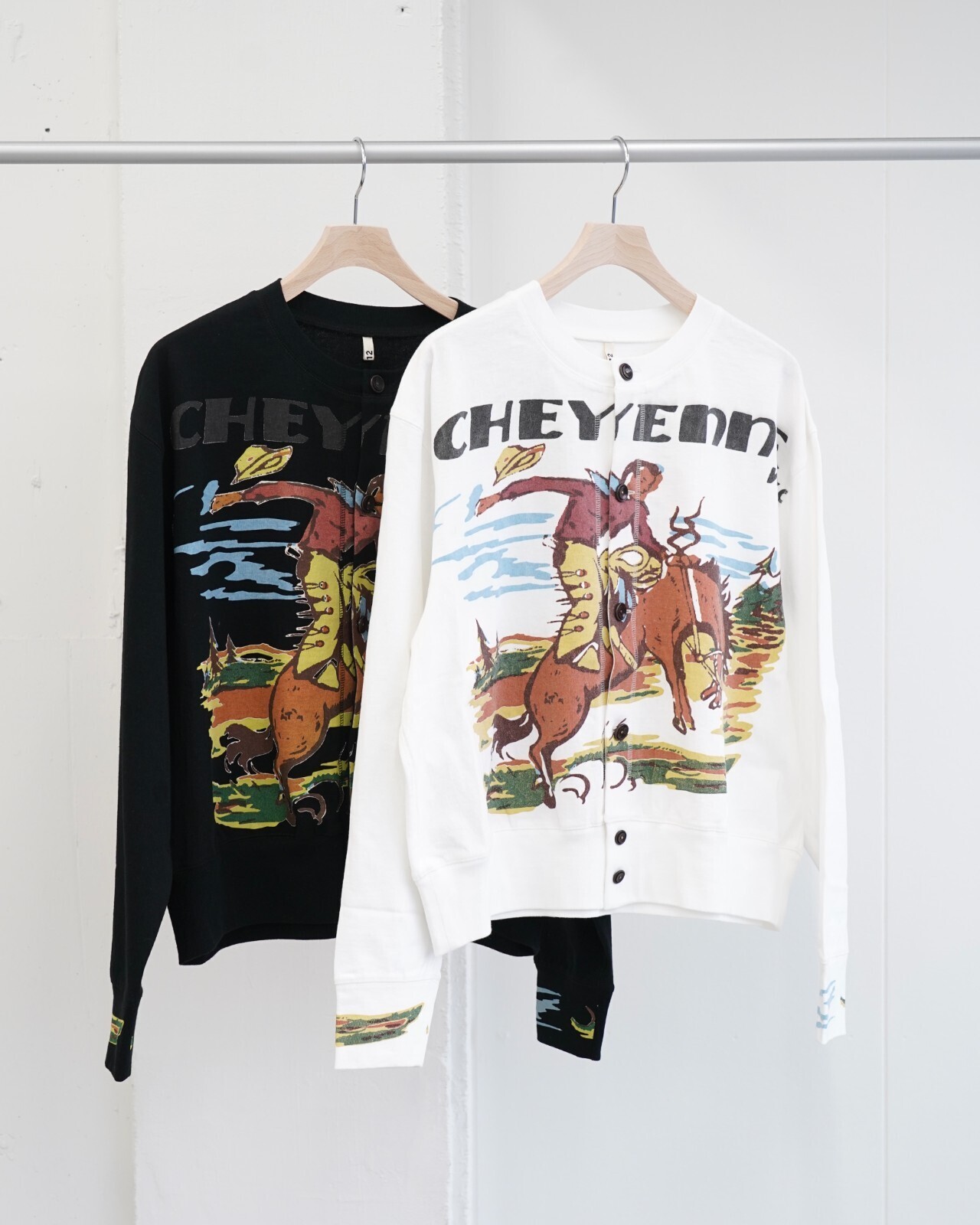 KHOKI MENS Cowboy-print cardigan IMAGE11