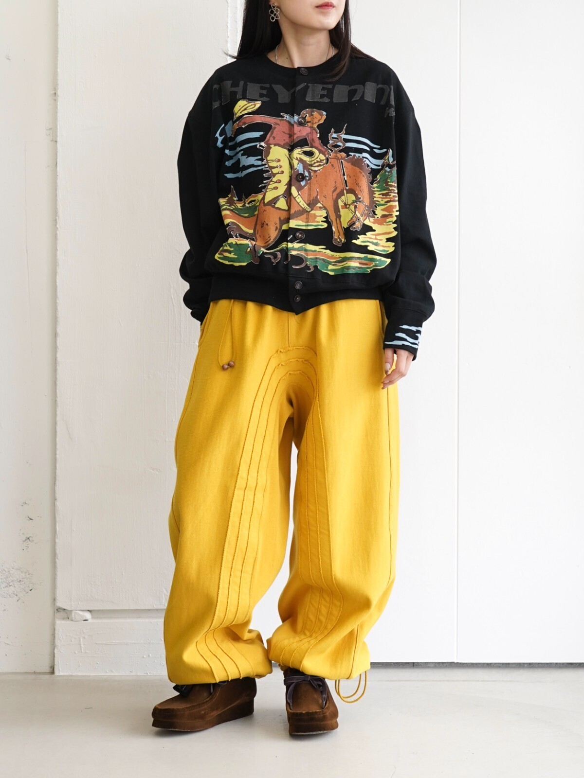 KHOKI MENS Cowboy-print cardigan IMAGE10