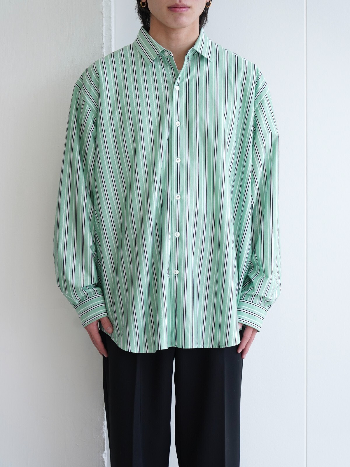 KANEMASA PHIL. 女士 & 男士 46G Atmosphere Stripe L/S Shirt 圖片22