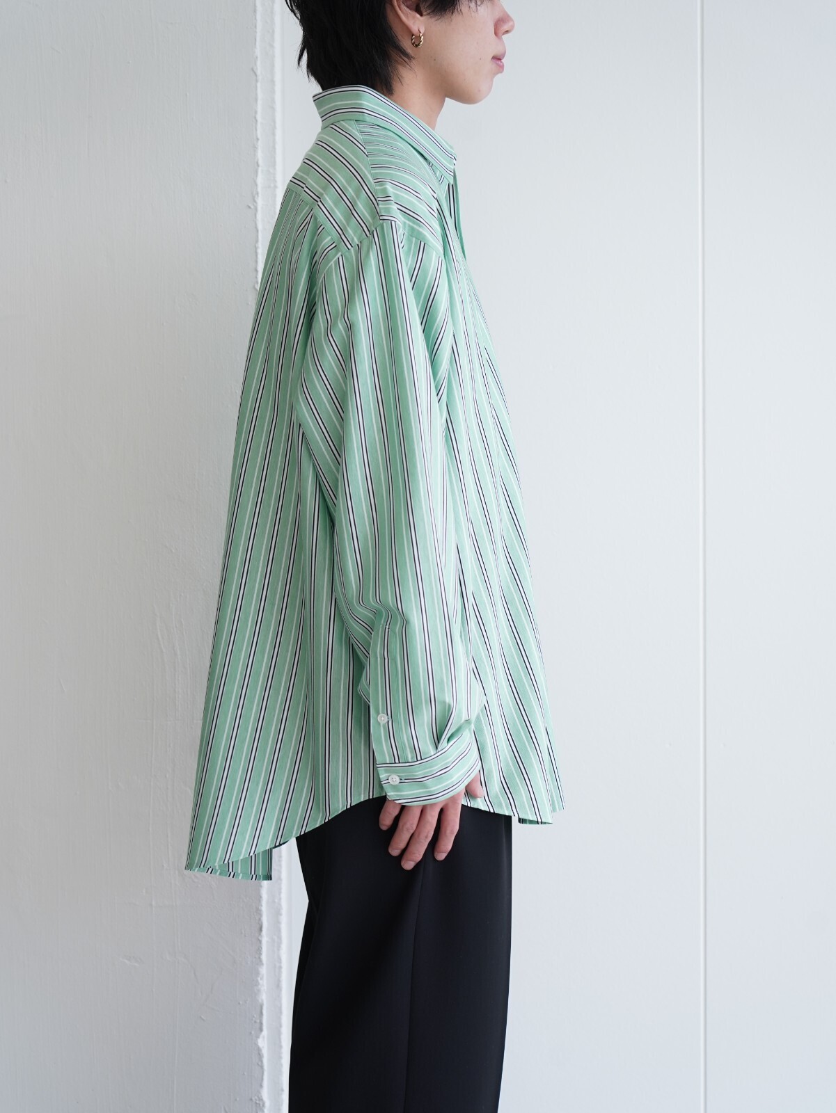 KANEMASA PHIL. 女士 & 男士 46G Atmosphere Stripe L/S Shirt 圖片23