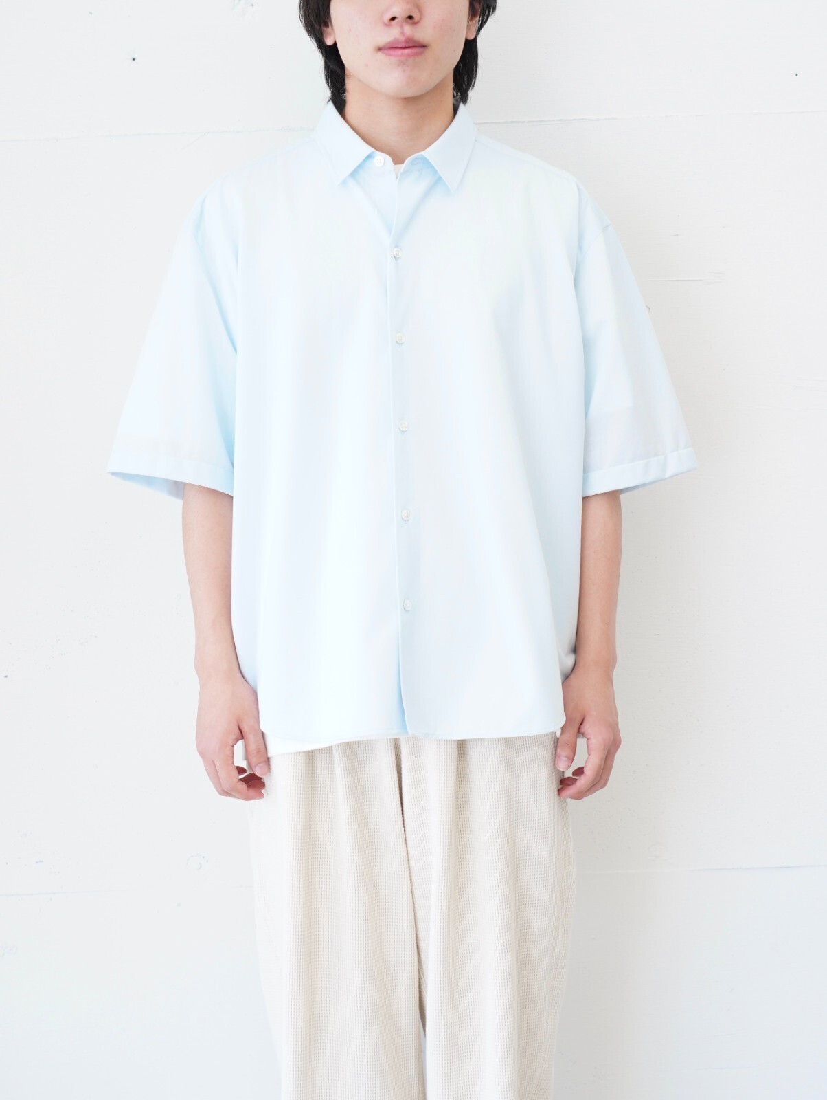 KANEMASA PHIL. WOMENS & MENS 46G Atmosphere S/S Shirt IMAGE2