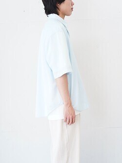 KANEMASA PHIL. WOMENS & MENS 46G Atmosphere S/S Shirt IMAGE3