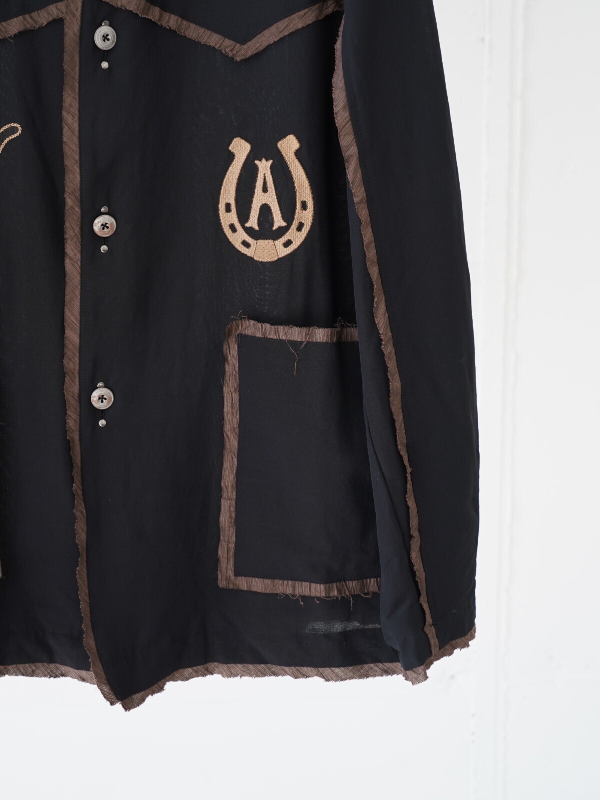 ANTHEM A 女士 & 男士 WOOL RAYON TROPICAL EMBROIDERY JACKET 图片9