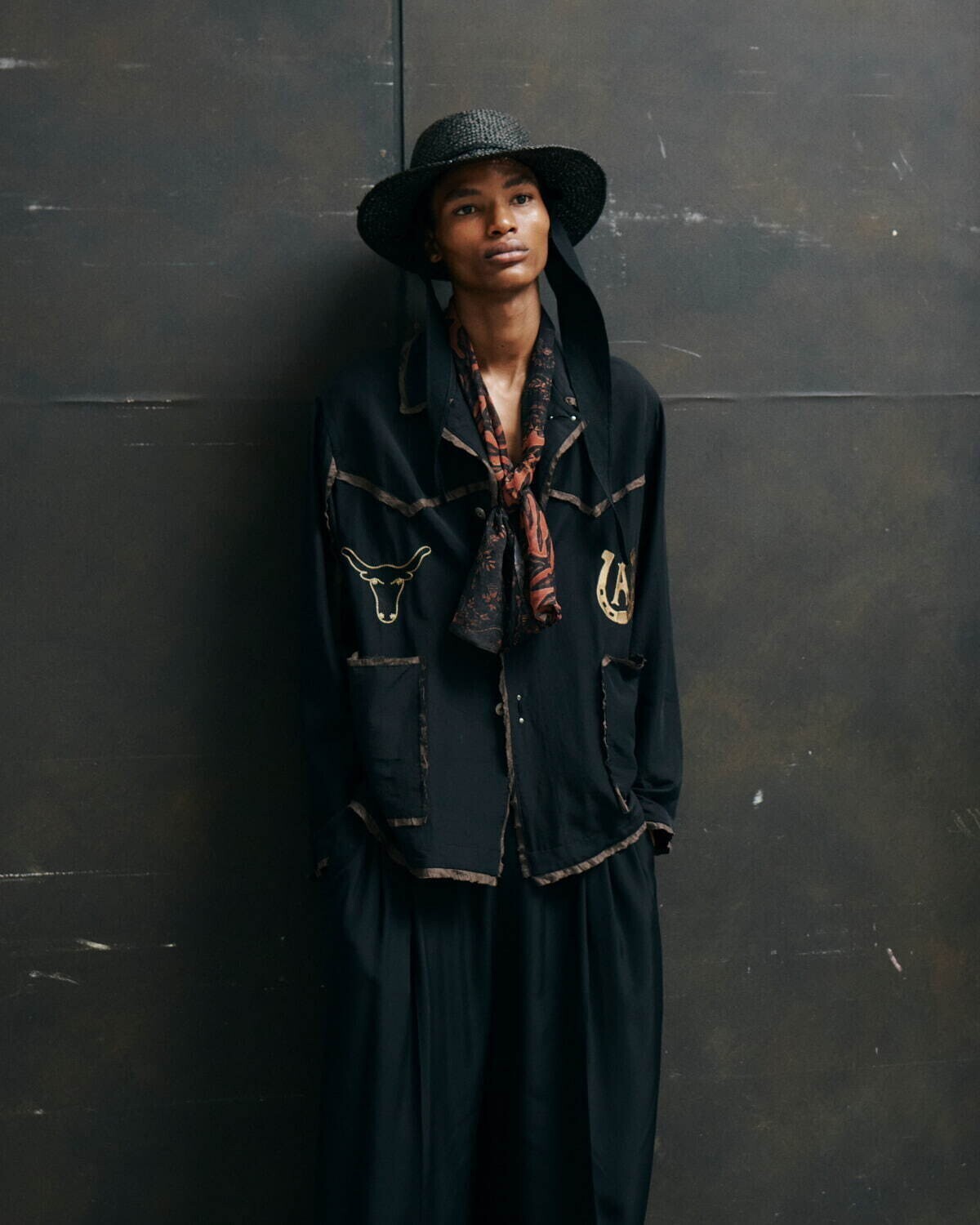 ジャケット・アウター anthem a EMBROIDERY JACKET WOOL RAYON TROPICAL EMBROIDERY JACKET - ANTHEM A WOMENS
