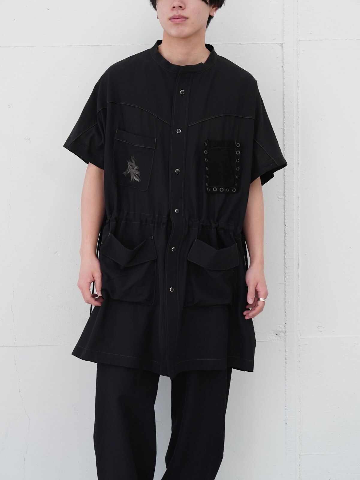 ANTHEM A WOMENS & MENS WOOL RAYON TROPICAL OVER VEST IMAGE8