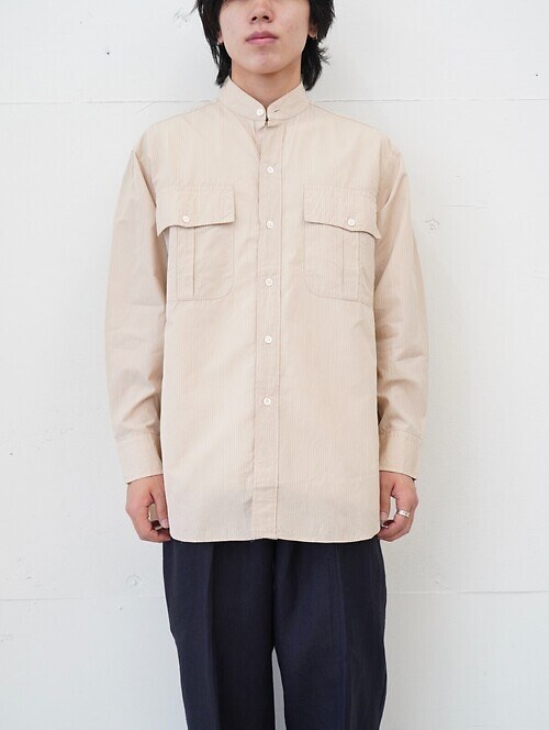 Stand Collar Safari Shirt｜KAPTAIN SUNSHINE 남성