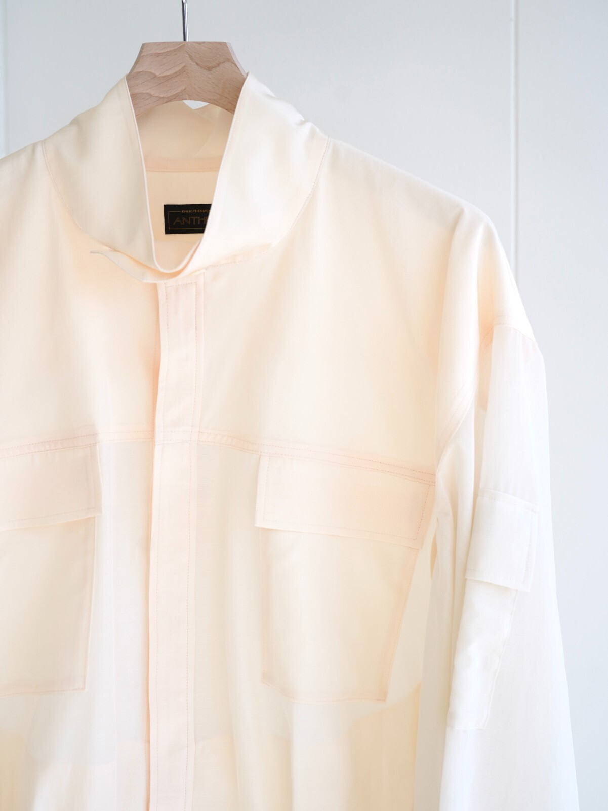 ANTHEM A WOMENS & MENS SHEER COTTON DOLMAN SHIRTS BLOUSON IMAGE10