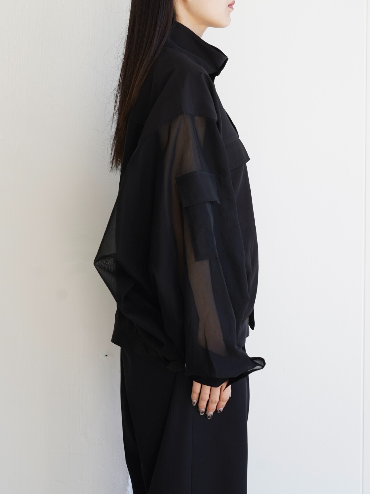 ANTHEM A WOMENS & MENS SHEER COTTON DOLMAN SHIRTS BLOUSON IMAGE25